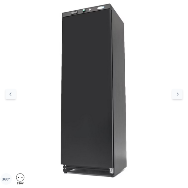  Ψυγείο - 400L - 4 ρυθμιζόμενα ράφια - Μαύρο